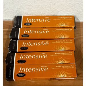 Pack of 5 Intensive Eyelash & Eyebrow Tint Dye Tube - Blue Black - 5 MG